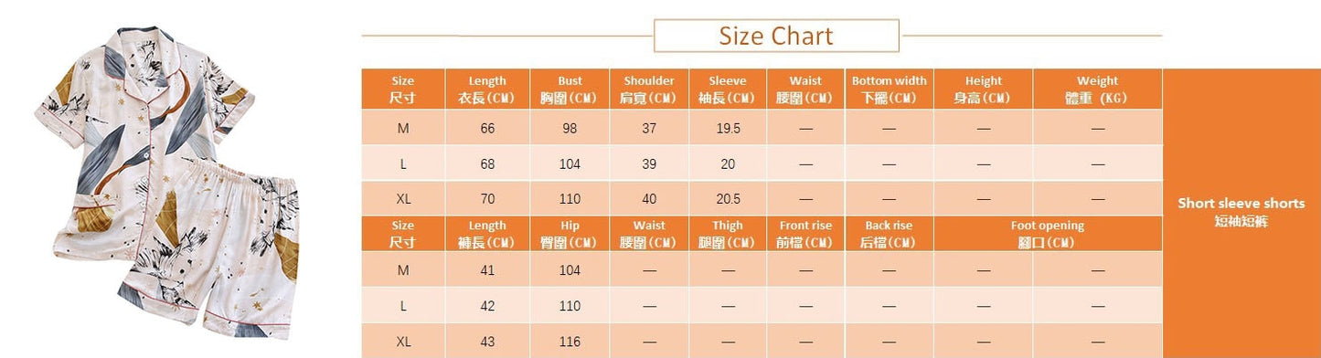 Pijama Respirável, Confortável, 100% Viscose. Opção de Mangas Curtas e Longas, Shortes ou Calças. - Picuí Magazine
