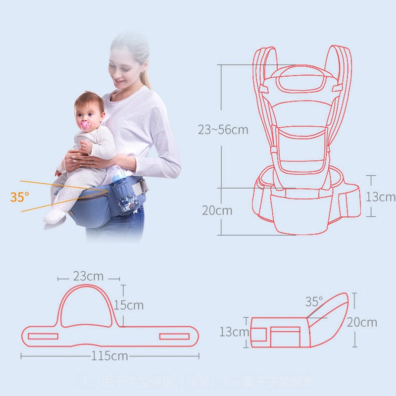 Porta-Bebê Canguru Ergonômico 0-48M - Picuí Magazine