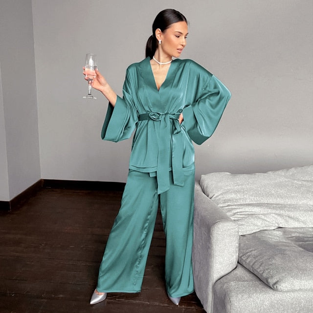 Pijama Kimono Elegante. Moda 2021 - FRETE GRÁTIS - Picuí Magazine