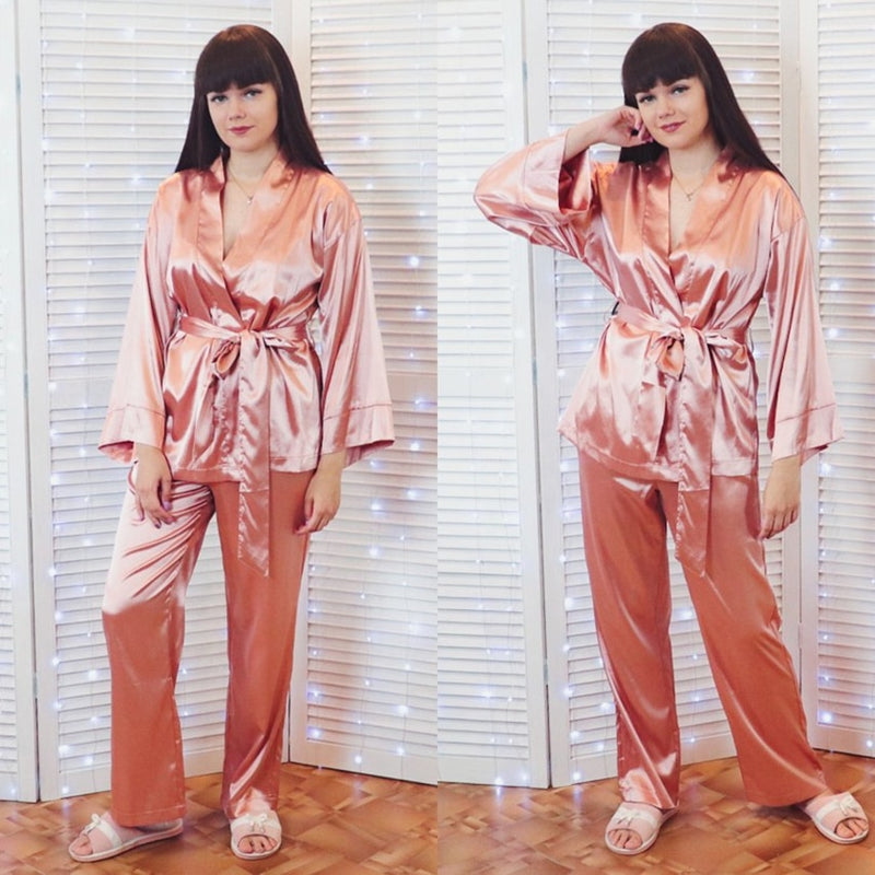 Pijama Kimono Elegante. Moda 2021 - FRETE GRÁTIS - Picuí Magazine