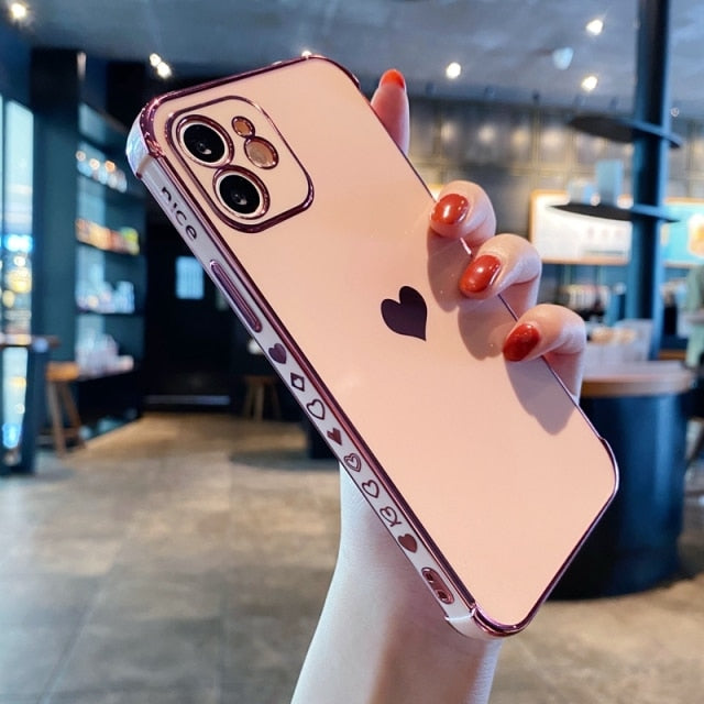 Capinha Macia Galvanizado - iPhone 11 12 Pro Max XS X XR 7 8 Plus Mini SE 2020 - Picuí Magazine