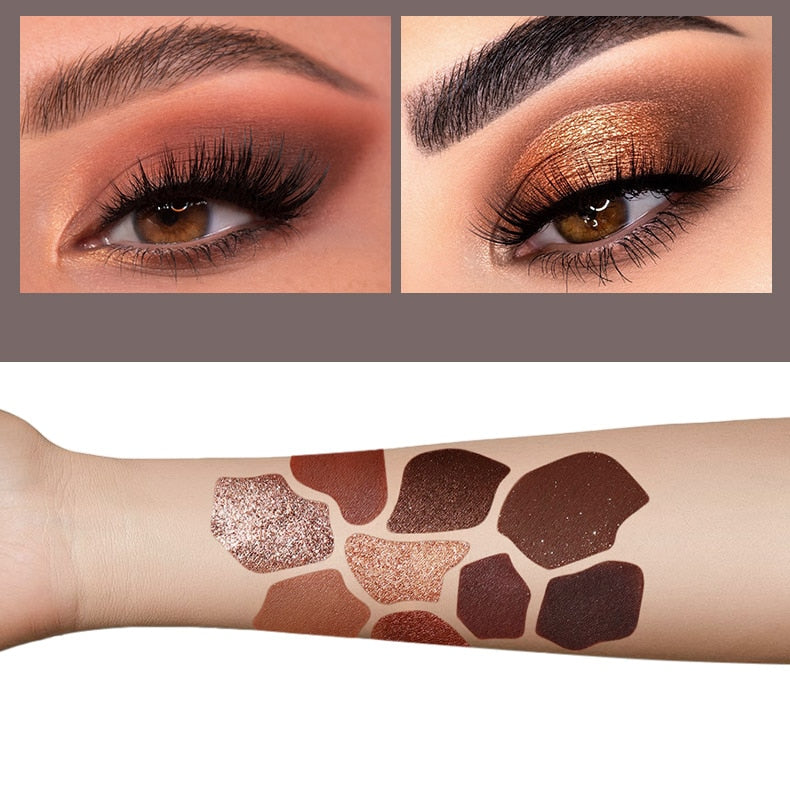 Paleta de Sombras Fashion com 9 Cores, Shimmer, Matte. À Prova D'Água. Baratinho e com FRETE GRÁTIS! - Picuí Magazine