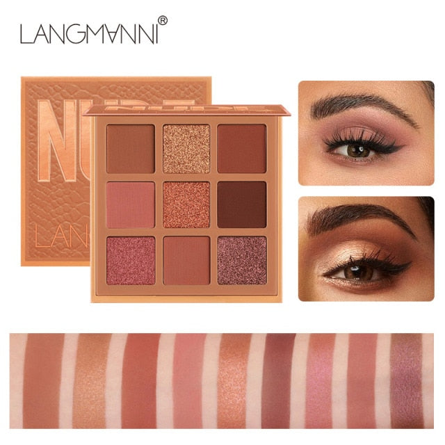 Paleta de Sombras Fashion com 9 Cores, Shimmer, Matte. À Prova D'Água. Baratinho e com FRETE GRÁTIS! - Picuí Magazine