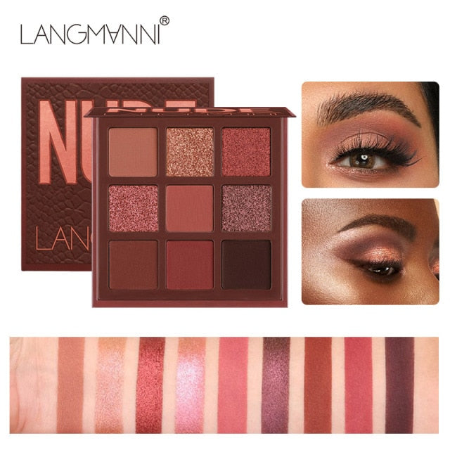 Paleta de Sombras Fashion com 9 Cores, Shimmer, Matte. À Prova D'Água. Baratinho e com FRETE GRÁTIS! - Picuí Magazine