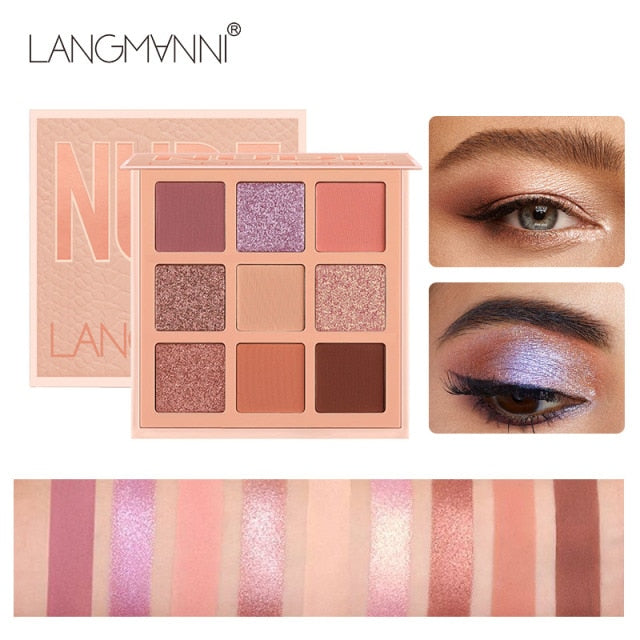 Paleta de Sombras Fashion com 9 Cores, Shimmer, Matte. À Prova D'Água. Baratinho e com FRETE GRÁTIS! - Picuí Magazine