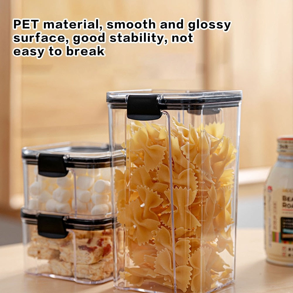 Porta Alimentos Transparentes 700/1300/1800ML - Picuí Magazine