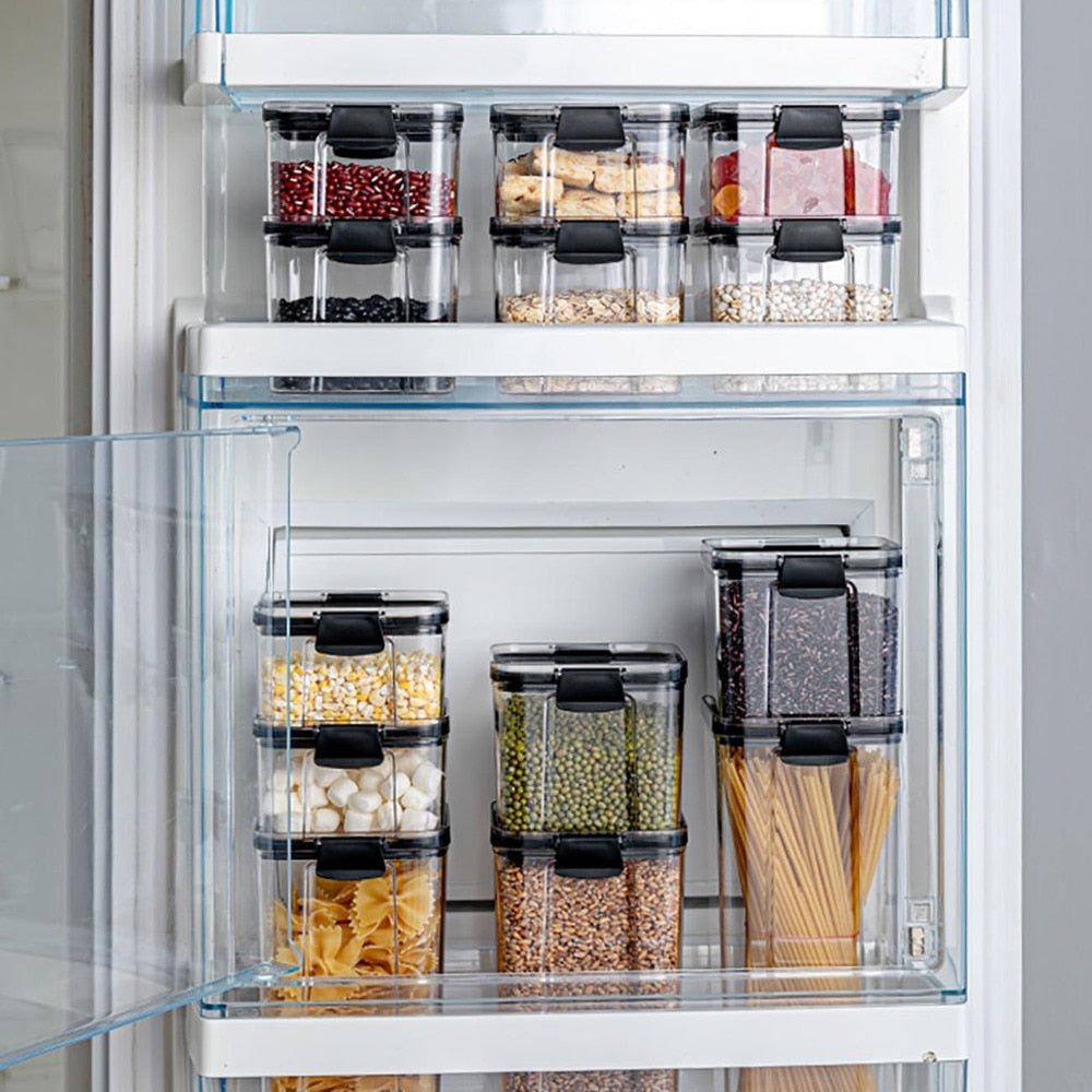 Porta Alimentos Transparentes 700/1300/1800ML - Picuí Magazine