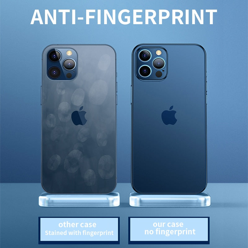 Capinha de Luxo Transparente - iPhone 11 12 Pro Max Mini XR X XS 7 8 Plus SE 2020 - Picuí Magazine