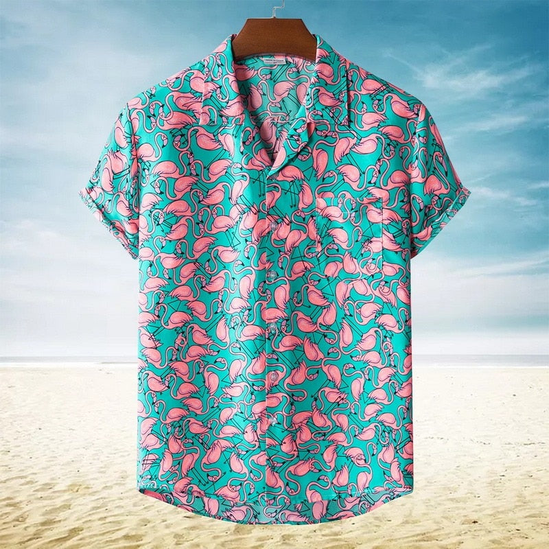 Camisa Havaiana Flamingo - Picuí Magazine