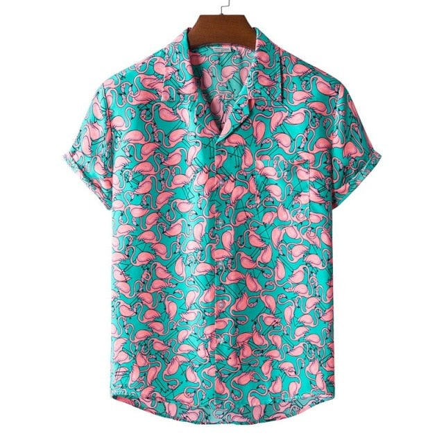 Camisa Havaiana Flamingo - Picuí Magazine