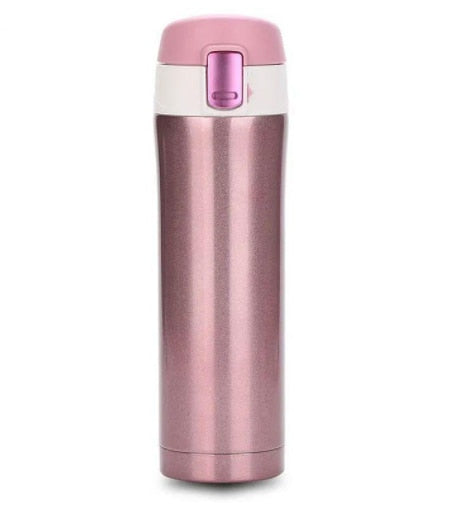 Garrafa Térmica 500ml Aço Inox Portátil. Viagem, Academia, Caminhada, Trabalho