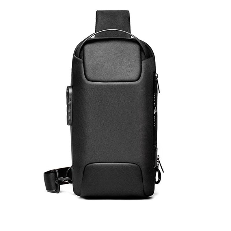 Bag Crossbody Masculina | Antifurto/ Impermeável/ USB/ Compacta - Picuí Magazine