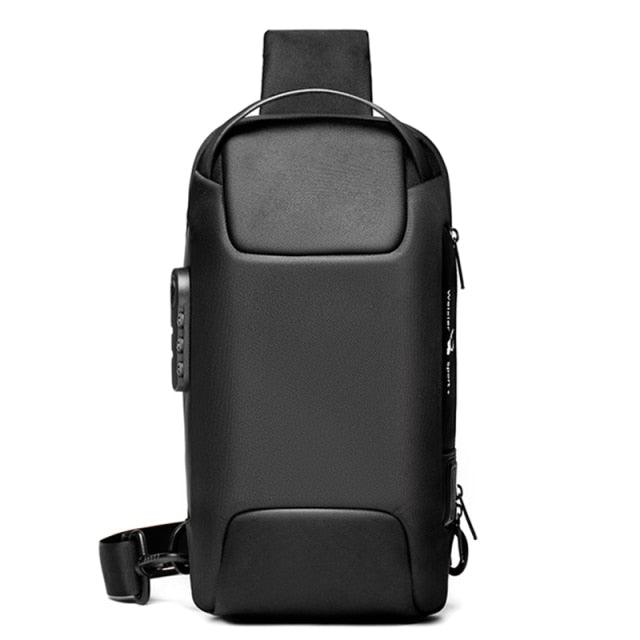 Bag Crossbody Masculina | Antifurto/ Impermeável/ USB/ Compacta - Picuí Magazine