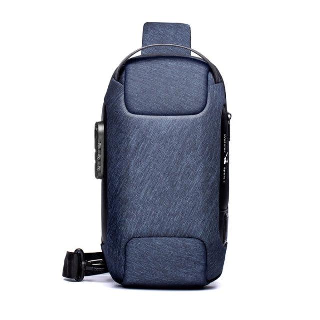 Bag Crossbody Masculina | Antifurto/ Impermeável/ USB/ Compacta - Picuí Magazine