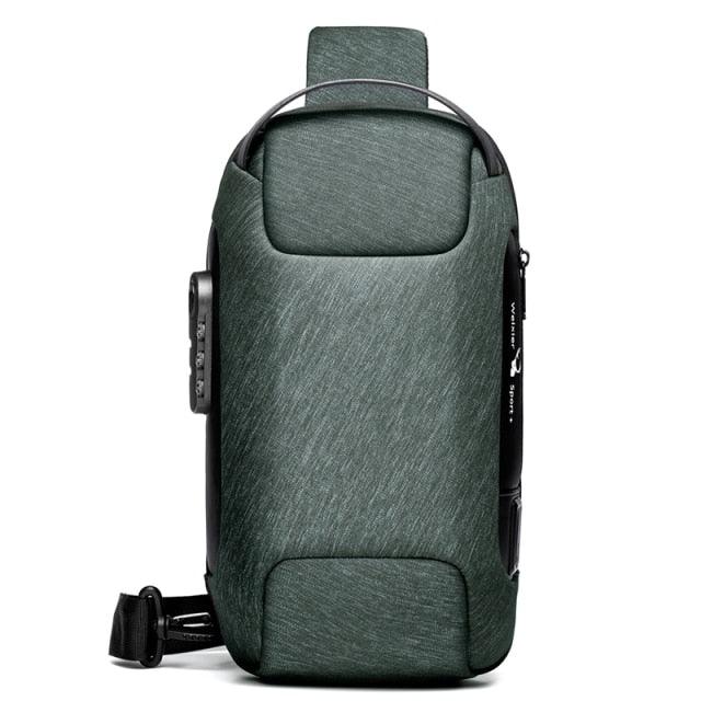 Bag Crossbody Masculina | Antifurto/ Impermeável/ USB/ Compacta - Picuí Magazine