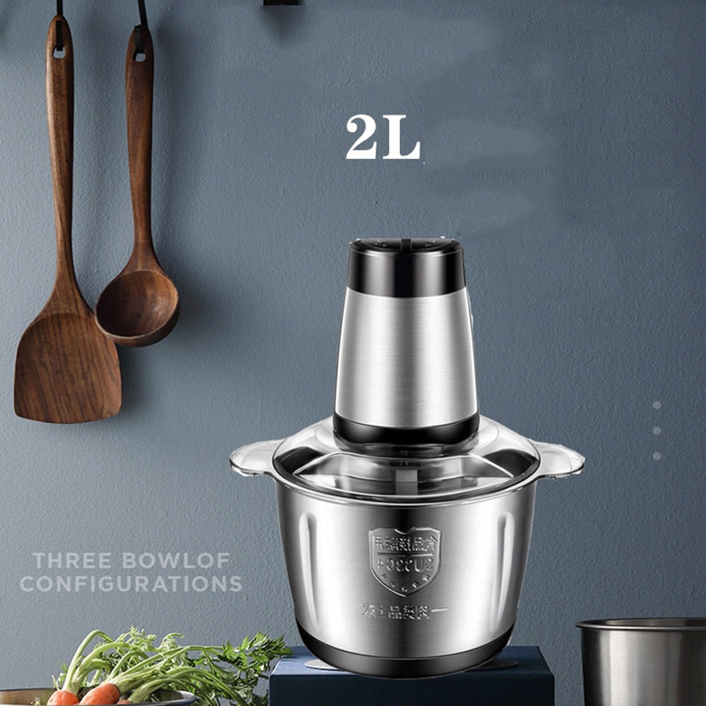 Tritura Max 300W 2L e 3L - Cutter Multiprocessador Profissional De Alimentos | Tensão: 220-240V - Picuí Magazine