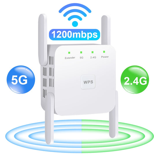 Extensor Repetidor de Wi-Fi Sem Fio 1200mbps, Dupla Freqüência 2.4g/5g - Picuí Magazine