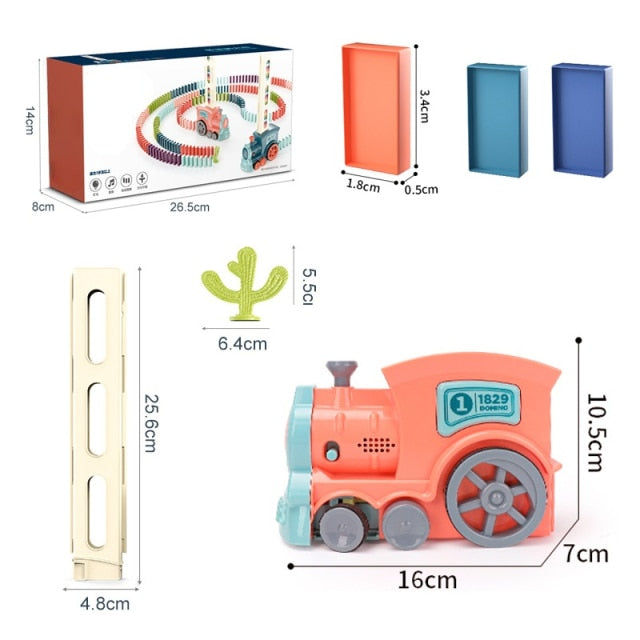 Trenzinho Interativo Toys + 60 / 80 Peças de Dominó - Picuí Magazine